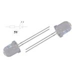 OptoSupply OSW5DK8131A-5V LED 8mm, weiß