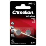 CAMELION AG10-BP2 alkalická knoflíková baterie, bl.2ks