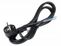 JT003 H05VV-F 3x1,5, černá, 2m napájecí síťový kabel FLEXO