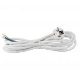 JT008 H05VV-F 3x1, bílá, 5m napájecí síťový kabel FLEXO