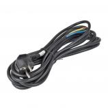 JT003 H05VV-F 3x1,5, schwarz, 5m Netzstromkabel FLEXO