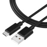 Tactical USB A 2.0 (M) - USB C (M), 12W, 2m, schwarz USB propojovací schnur