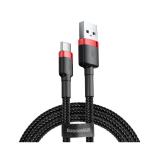Baseus CATKLF-B91 USB A (M) - USB C (M), 2A, 1m (černo-červený)