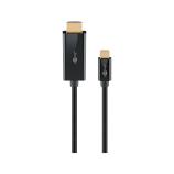 GOOBAY Kabel USB-C™ auf HDMI™ 4K @ 60 Hz, 1 m, schwarz propojovací schnur