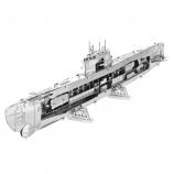METAL EARTH  German U-boat type XXI stavebnice, 3D kovový model