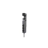 Solight PP105C-PD20-B prodlužovací přívod, 3z + USB A+C rychlonabíječka 20W, černý