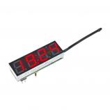 Multifunktionale Uhrenmodul, Zeit + Spannung + Temperatur, rotes LED-Display