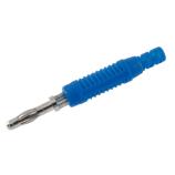 J.10031.5 Bananenstecker auf Kabel 4mm blau