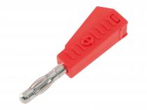 25.428.1.N Bananenstecker für Kabel 4 mm rot