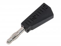 J.10029.2 Bananenstecker auf Kabel 4mm schwarz
