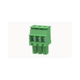 DEGSON 15EDGKA-3.5-03P-14-100Z(H) Klemmenblock Buchse 3-polig, Rastermaß 3,5mm, 7A/250V, Eingang 90°, Schraube