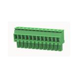 DEGSON 15EDGKA-3.5-12P-14-100Z(H) Klemmenleistenbuchse 12polig, Rastermaß 3,5mm, 7A/250V, Eingang 90°, Schraube