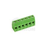 PTR AKZ602/6-3.81-V-GREEN svorkovnice 6pól, rozteč 3,81mm, 13,5A/130V, vstup 90°, šroub