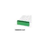 DEGSON 15EDGVC-3.81-12P-14-00Z(H) svorkovnice vidlice 12pól, rozteč 3,81mm, 7A/250V, vstup 180°, páj