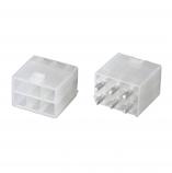 A4201-WV03x2 Mini-Fit vidlice rozteč 4,2mm, 2x3piny, přímá, do DPS