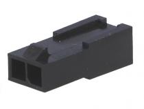 C3002-HB02 Micro-Fit 3.0 Steckverbinder Rastermaß 3mm, 1x2 Pins, gerade, an Kabel