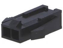 C3003-H02 Micro-Fit 3.0 Stecker Rastermaß 3mm, 1x2 Pins, gerade, für Kabel