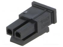 C3004-H02 Micro-Fit 3.0 zásuvka rozteč 3mm, 1x2piny, na kabel