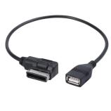 Multimedia Digital Audio AMI zu USB Adapter Kabel für Audi(Schwarz)