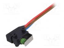 Mikroschalter SNAP ACTION  mit Hebel  SPDT  2A/24VDC  ON-(ON)