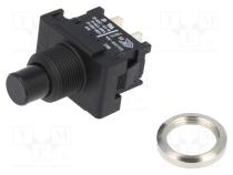 Переключатель  кнопочный  Пол  2  SPST  6A/250ВAC  ON-OFF  IP40