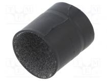 Schrumpfformteil  gerade,mit Kleber  17mm  L  39mm  schwarz