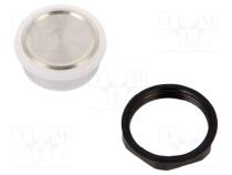 Schalter  Druck  Pos  2  SPST  0,1A/60VDC  IP67  (ON)-OFF  Ø19mm