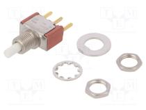 Переключатель  кнопочный  Пол  2  SPDT  1A/120ВAC  1A/28ВDC  SMT