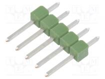 Stiftleiste  Stift  AMPMODU MOD II  männlich  PIN  5  gerade  THT
