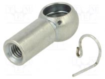 Mounting element for gas spring  Mat  zinc plated steel  10mm