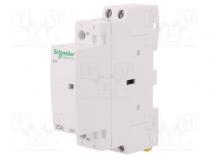 Контактор  2-полюсный установочный  25А  20ВAC  NO x2  IP20  ICT