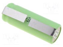 Batt  Ni-MH  2/3AAA,2/3R3  1,2V  400mAh  Lötplättchen
