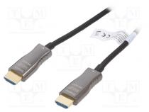 Kabel  HDCP 1.4,HDCP 2.2,HDMI 2.0,optisch  schwarz