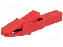 Krokodilklemme  25A  rot  Ber.Halt  max.9,5mm  932435101