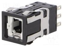 Переключатель  кнопочный  Пол  2  DPDT  3A/125ВAC  3A/24ВDC  ON-ON