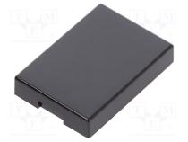 Kappe  Serie UB  17x12x3mm  schwarz  UB