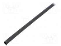 Schrumpfschlauch  mit Kleber  4  1  8mm  L  1,2m  schwarz  ATUM