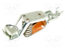 Krokodilklemme  50A  Ber.Halt  max.27mm  L. ges  104mm  verzinnt