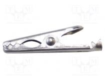 Krokodilklemme  5A  Ber.Halt  max.4,8mm  L. ges  28mm