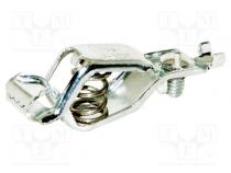 Krokodilklemme  5A  Ber.Halt  max.7,9mm  L. ges  39mm  verzinnt