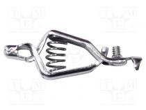 Krokodilklemme  10A  Ber.Halt  max.12,7mm  L. ges  51mm  verzinnt