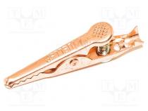 Krokodilklemme  5A  Ber.Halt  max.7,9mm  L. ges  42,86mm