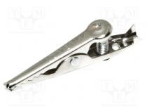 Krokodilklemme  5A  Ber.Halt  max.7,9mm  L. ges  42,86mm