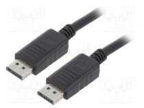 Kabel  DisplayPort 1.1,HDMI 2.0  PVC  schwarz  28AWG