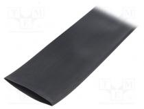 Schrumpfschlauch  kleberfrei,elastisch  2  1  76mm  L  10m  schwarz