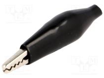 Krokodilklemme  60VDC  Ber.Halt  max.8mm  L. ges  41,5mm  schwarz