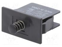 Schalter  für Türen  Pos  2  SPST-NO  16A/250VAC  Schaltw  OFF-(ON)