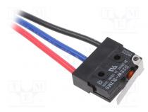 Mikroschalter SNAP ACTION  mit Hebel  SPDT  2A/250VAC  ON-(ON)
