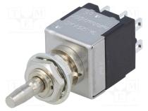 Schalter  Druck  Pos  2  DPDT  3A/250VAC  ON-(ON)  Risol min  1000MΩ