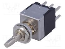 Переключатель  кнопочный  Пол  2  DPDT  3A/250ВAC  ON-ON  EB